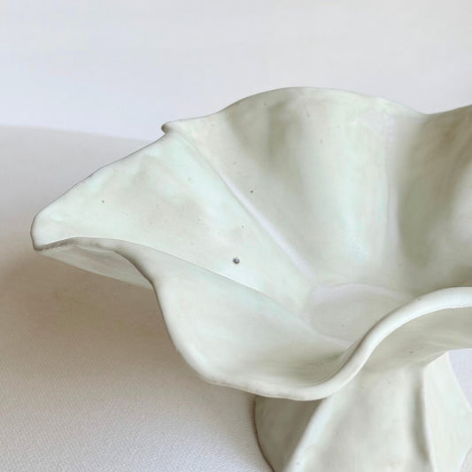 Antique White Cascading Pedestal Bowl