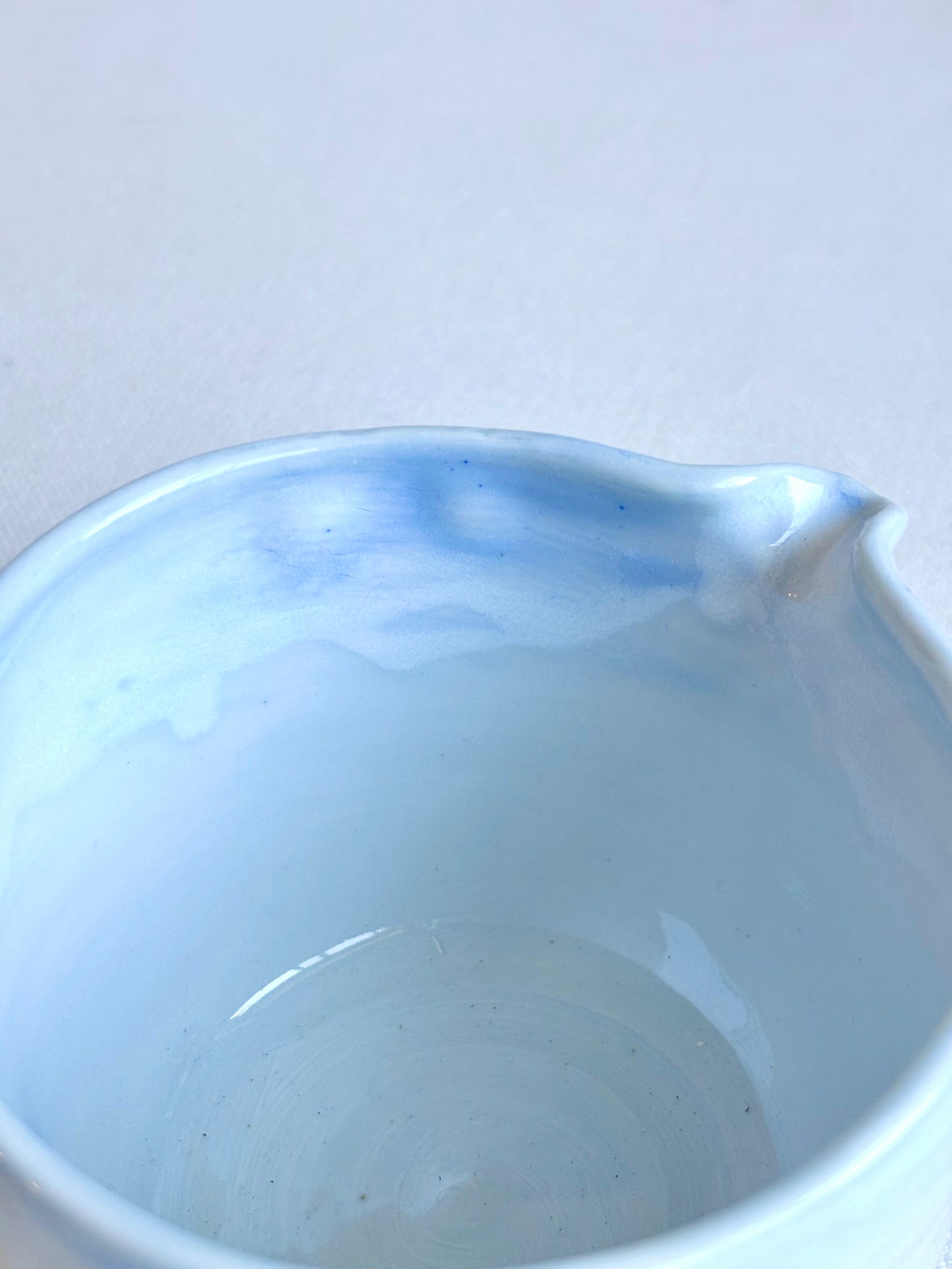 Light Blue Marble Matcha Bowl