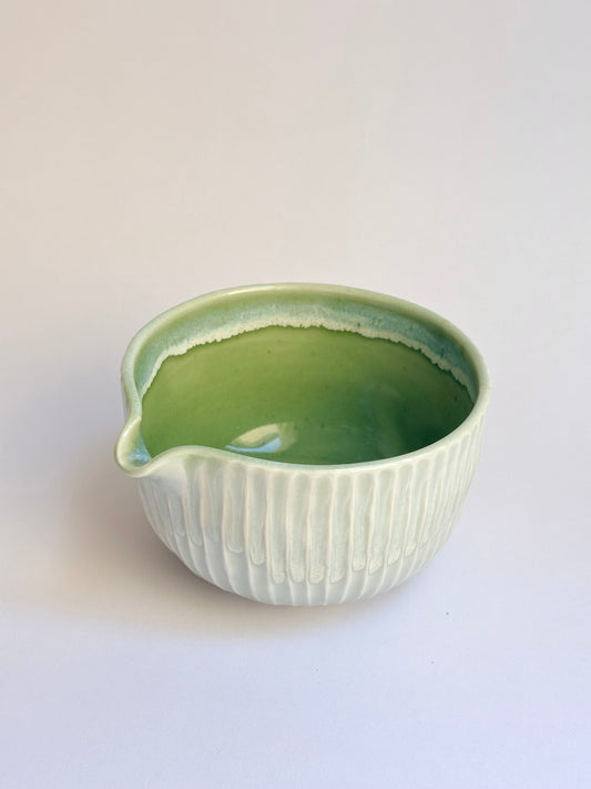 Fluted Porcelain Matcha Bowl - available on 10/4