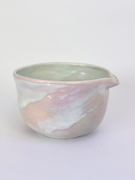 The Impressionist Matcha Bowl in Rosewater, large - available on 10/4