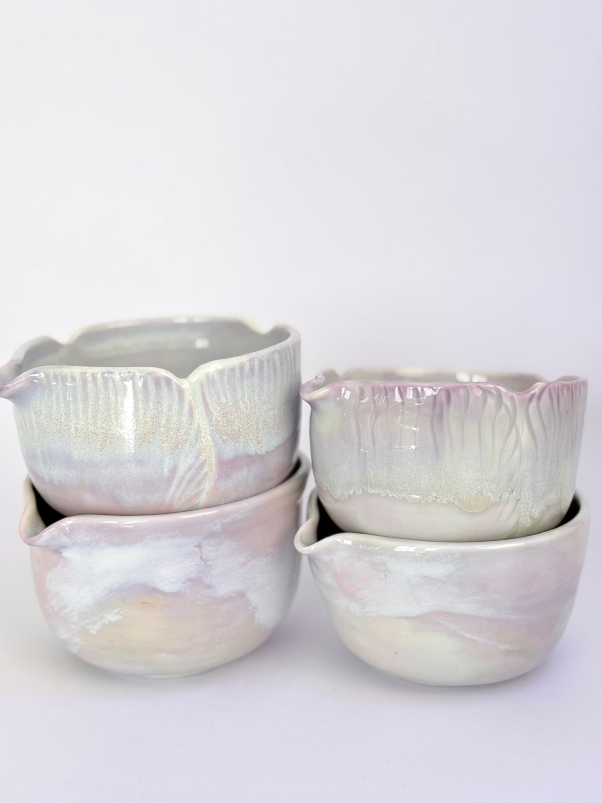 The Impressionist Matcha Bowl in Rosewater, small - available on 10/4