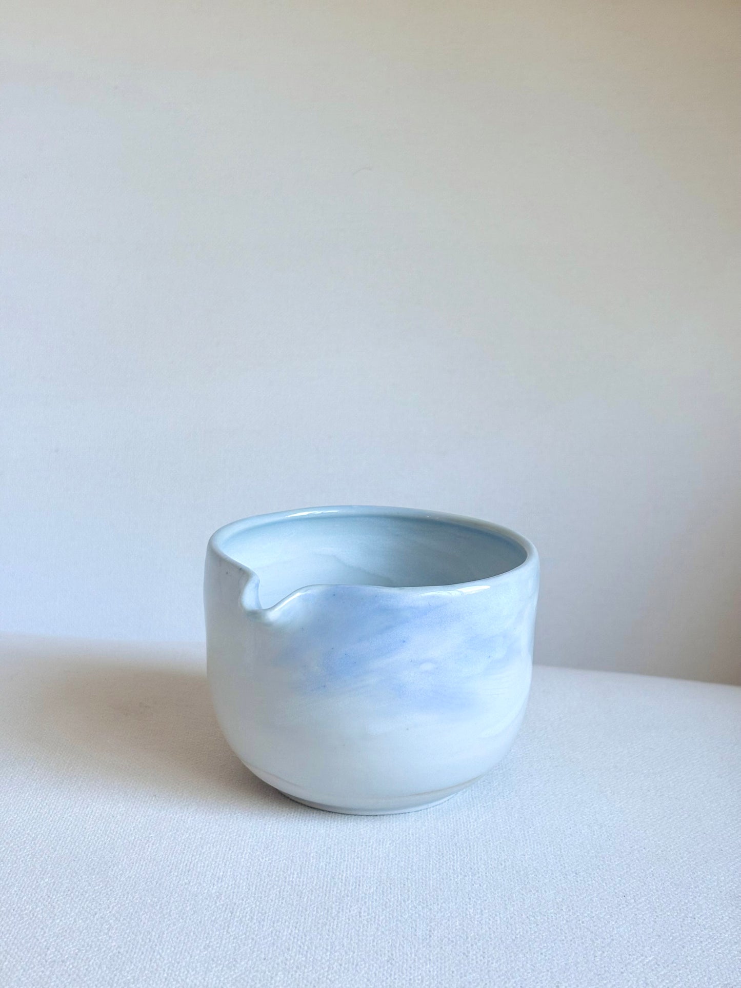 Light Blue Marble Matcha Bowl