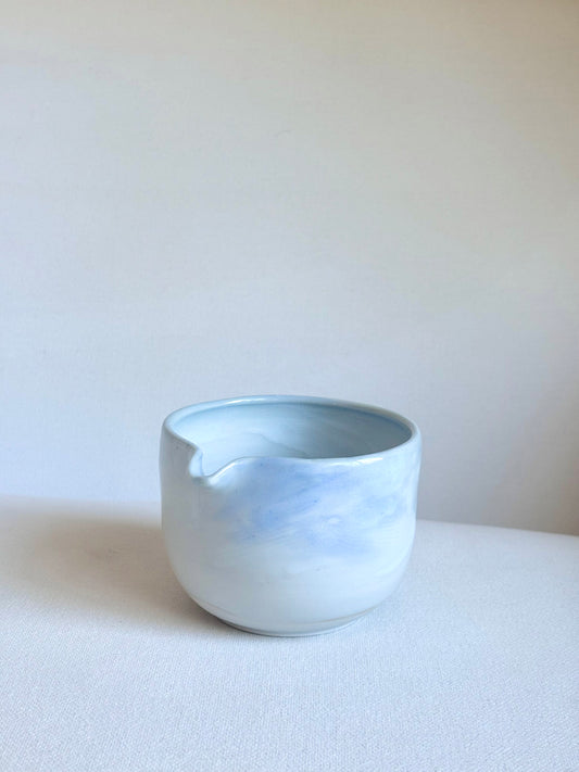 Light Blue Marble Matcha Bowl