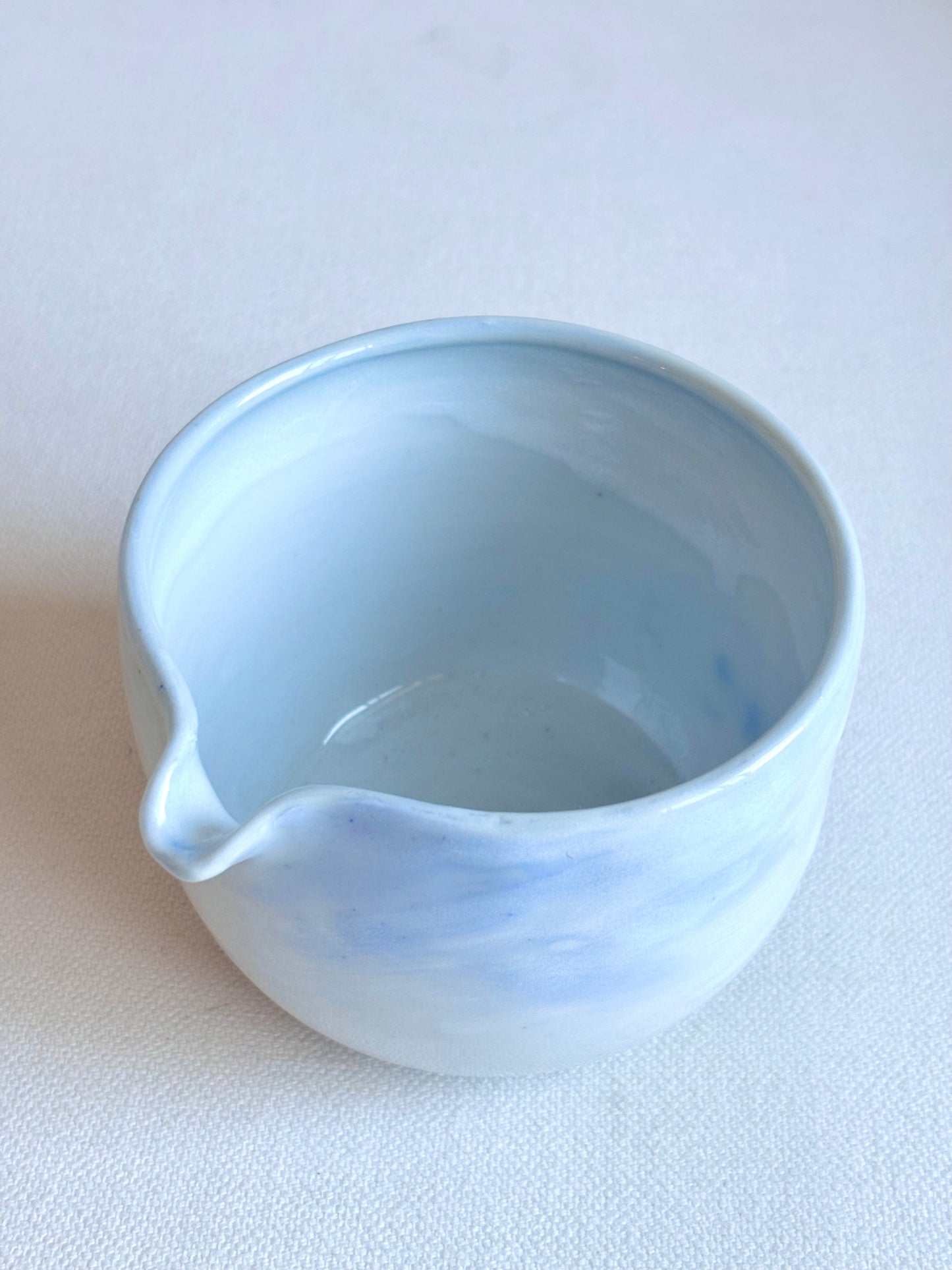 Light Blue Marble Matcha Bowl
