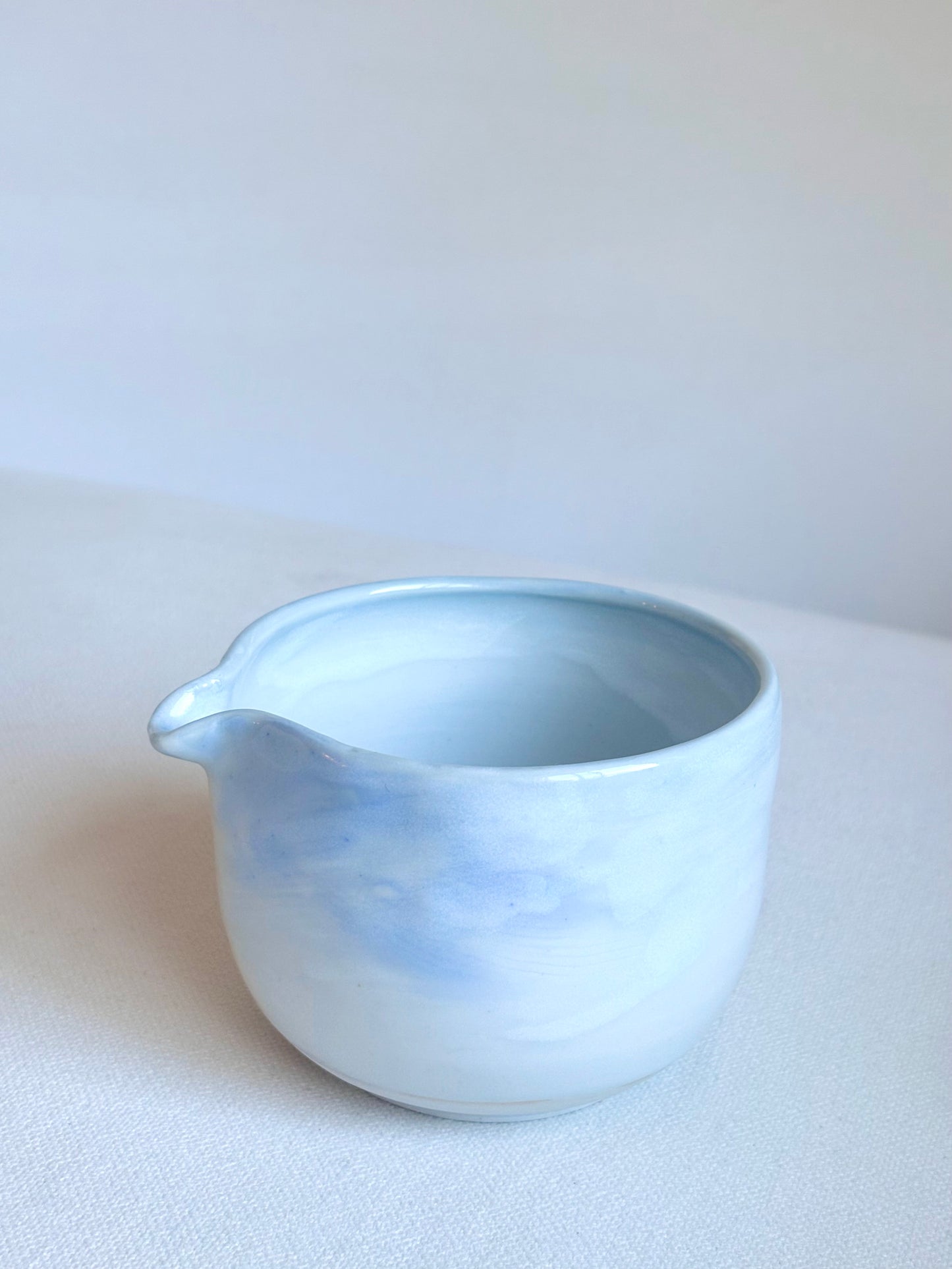 Light Blue Marble Matcha Bowl