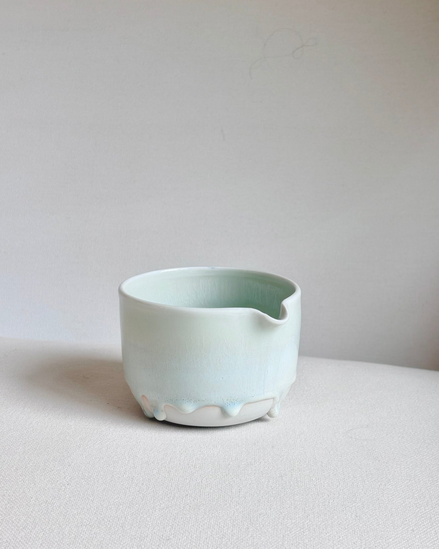 Mint Matcha Bowl with Opalescent Drip
