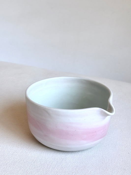 Cherry Blossom Matcha Bowl - Pink and White Marble 2, Large - available on 3/22