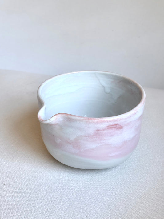 Cherry Blossom Matcha Bowl - Pink and White Marble 1, Large - available on 3/22