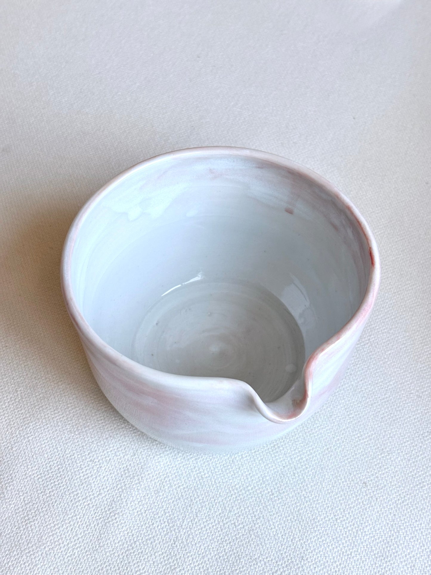 Cherry Blossom Matcha Bowl - Pink and White Marble 1, Large