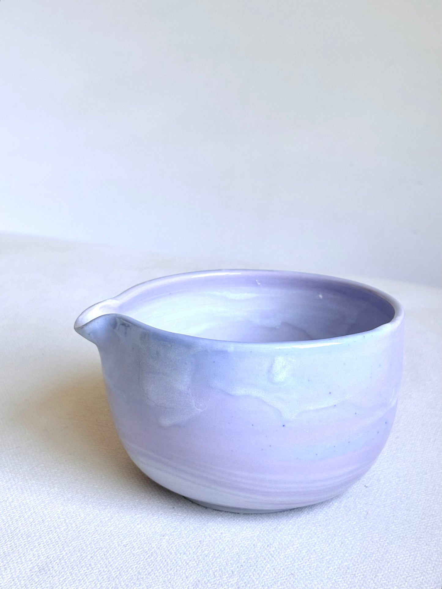 Lavender and Blue Marble Matcha Bowl - Available on 3/22