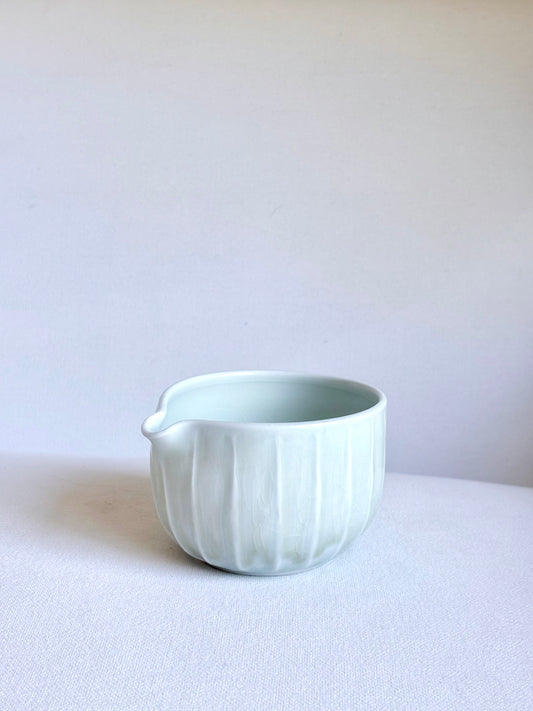 Fluted Porcelain Matcha Bowl - Mint - Available on 3/22