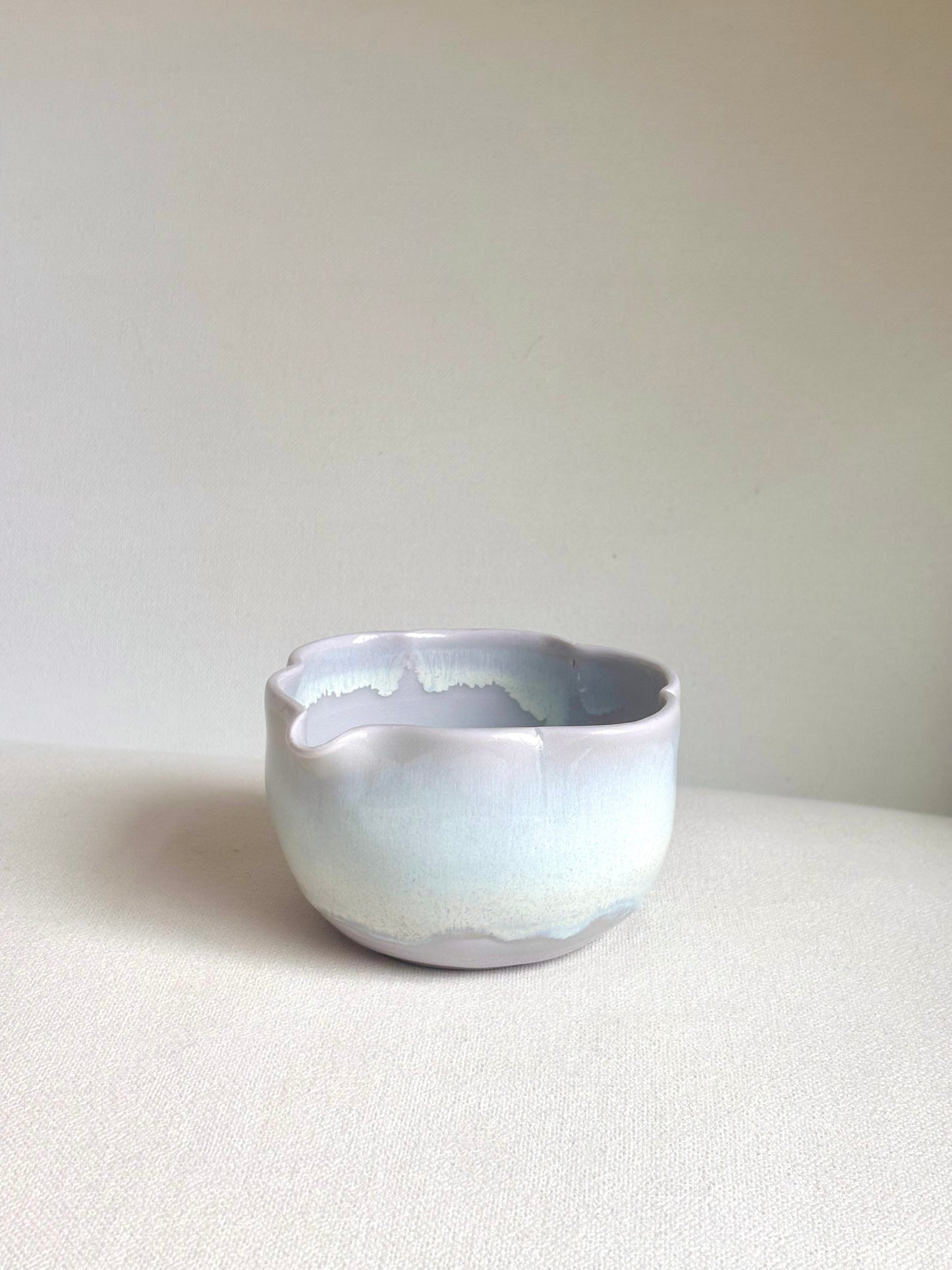 Lavender Blossom 6 Petal Matcha Bowl, Large - available on 5/16