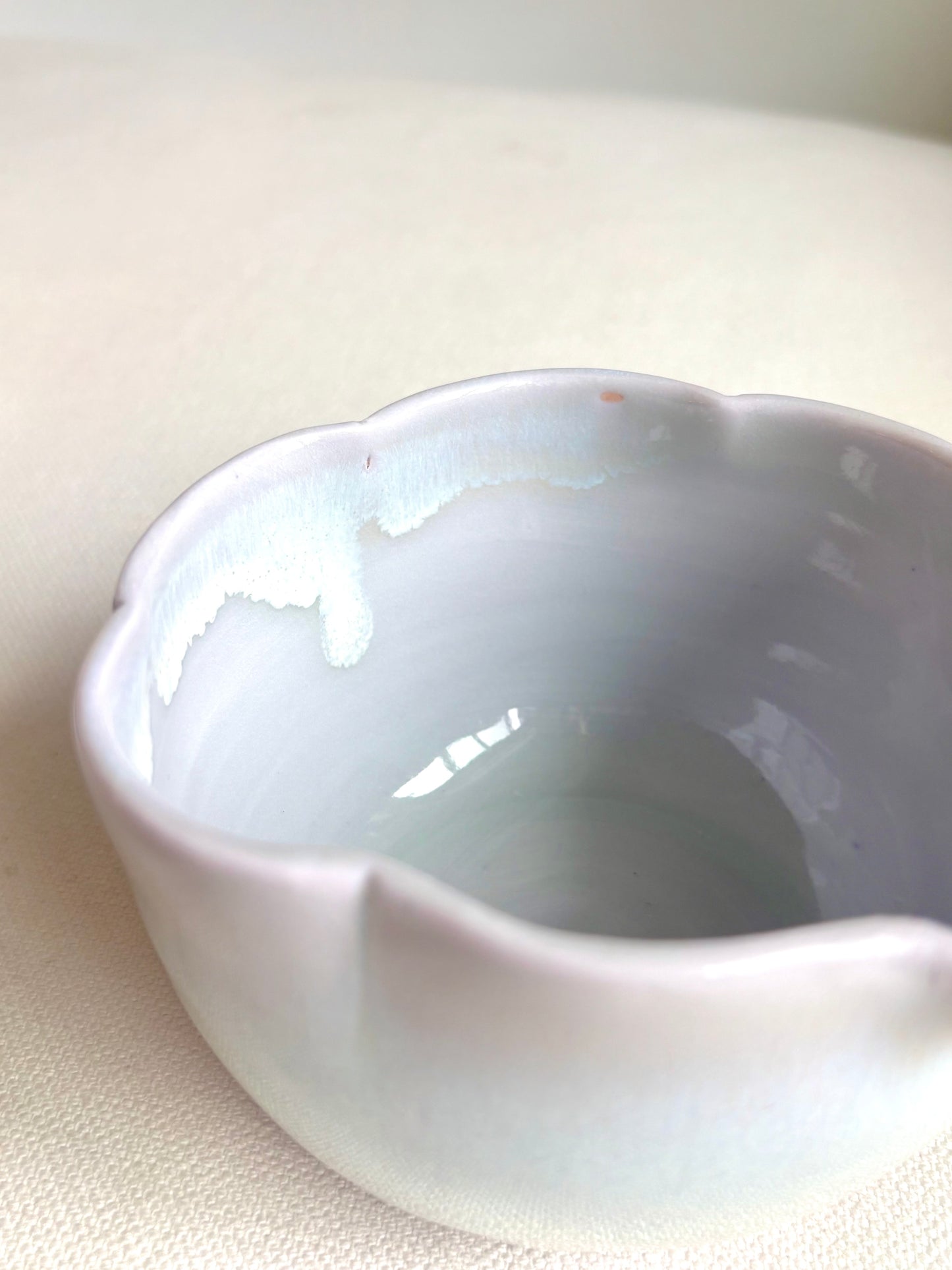 Lavender Blossom 6 Petal Matcha Bowl, Large - available on 5/16