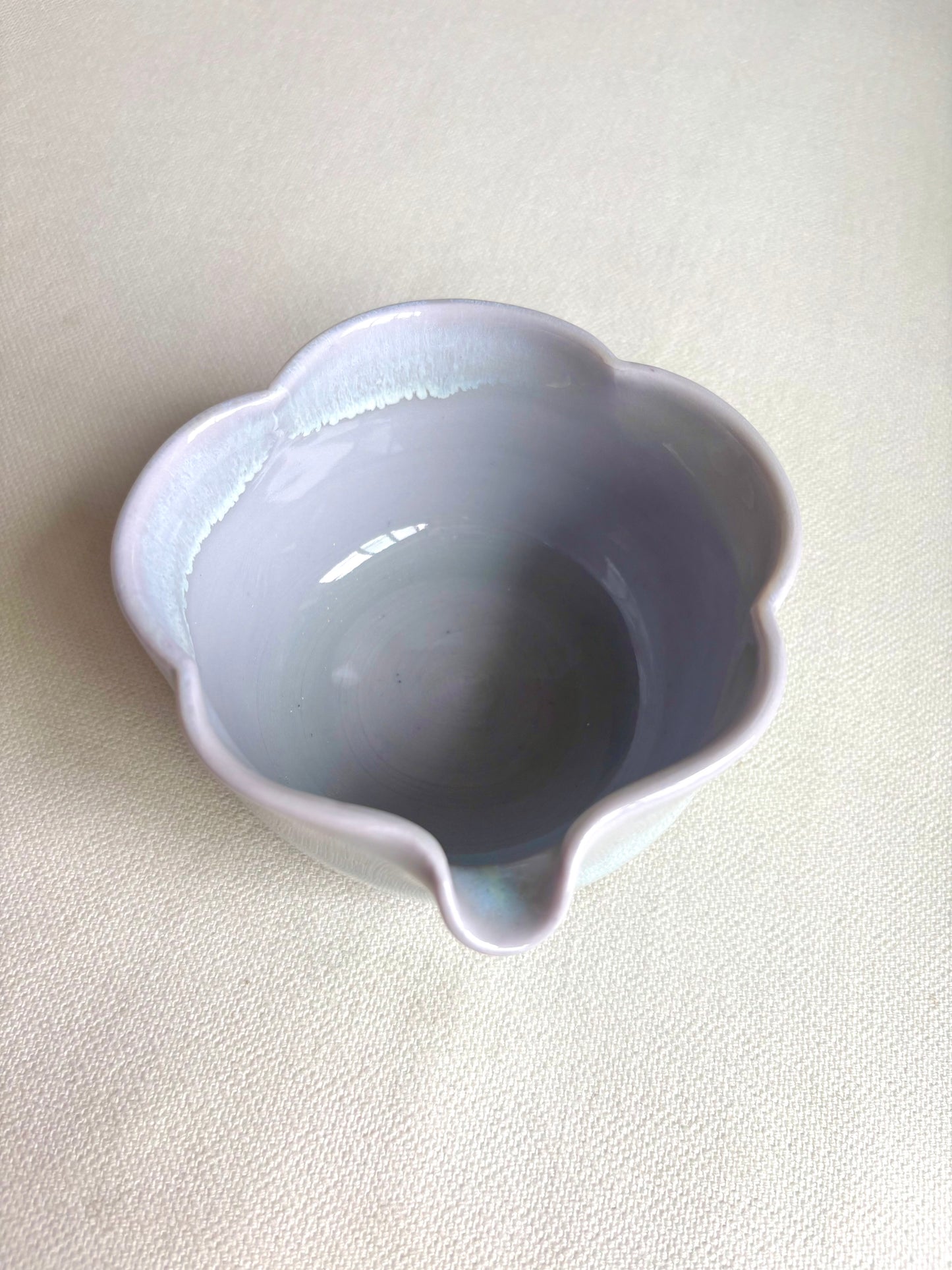 Lavender Blossom 5 Petal Matcha Bowl 2 - available on 5/16