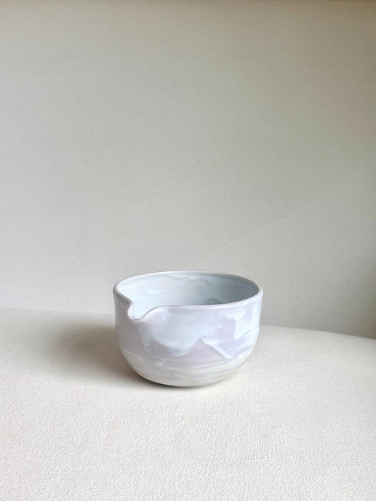 Lavender Marble Matcha Bowl - Available on 5/16