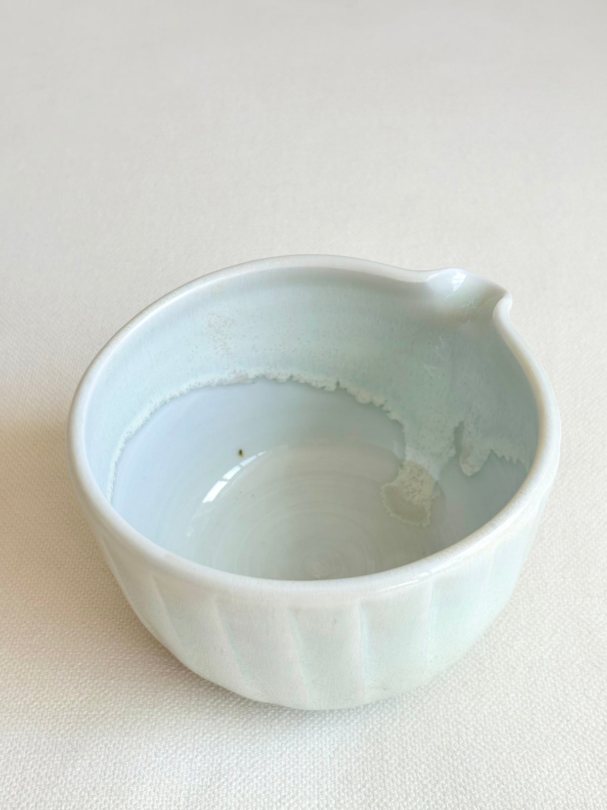 Fluted Porcelain Matcha Bowl, Mint - available on 6/20