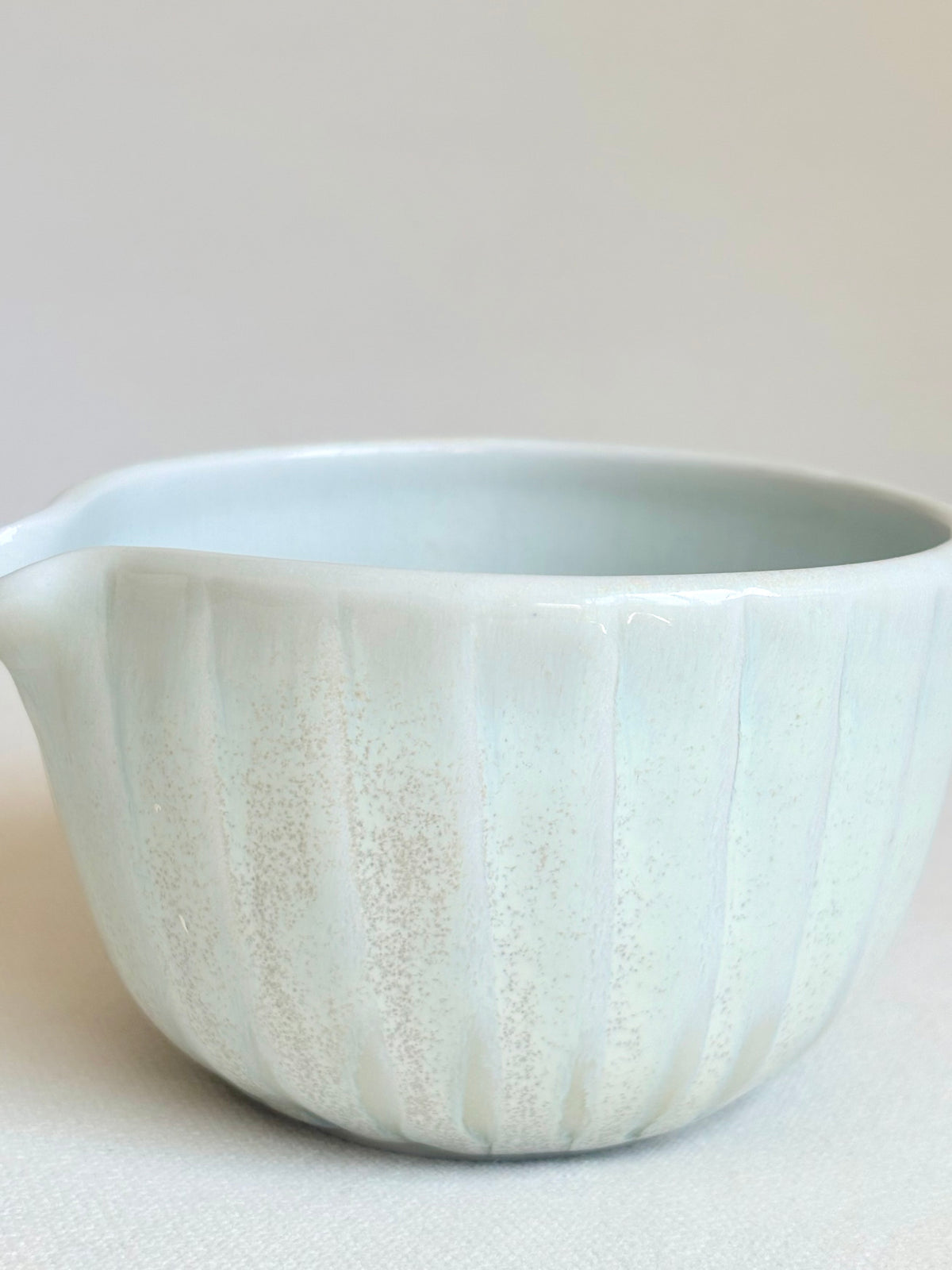 Fluted Porcelain Matcha Bowl, Mint - available on 6/20