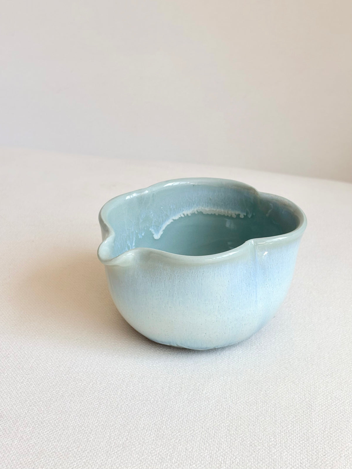 Sage Green Clover Porcelain Matcha Bowl - available on 6/20