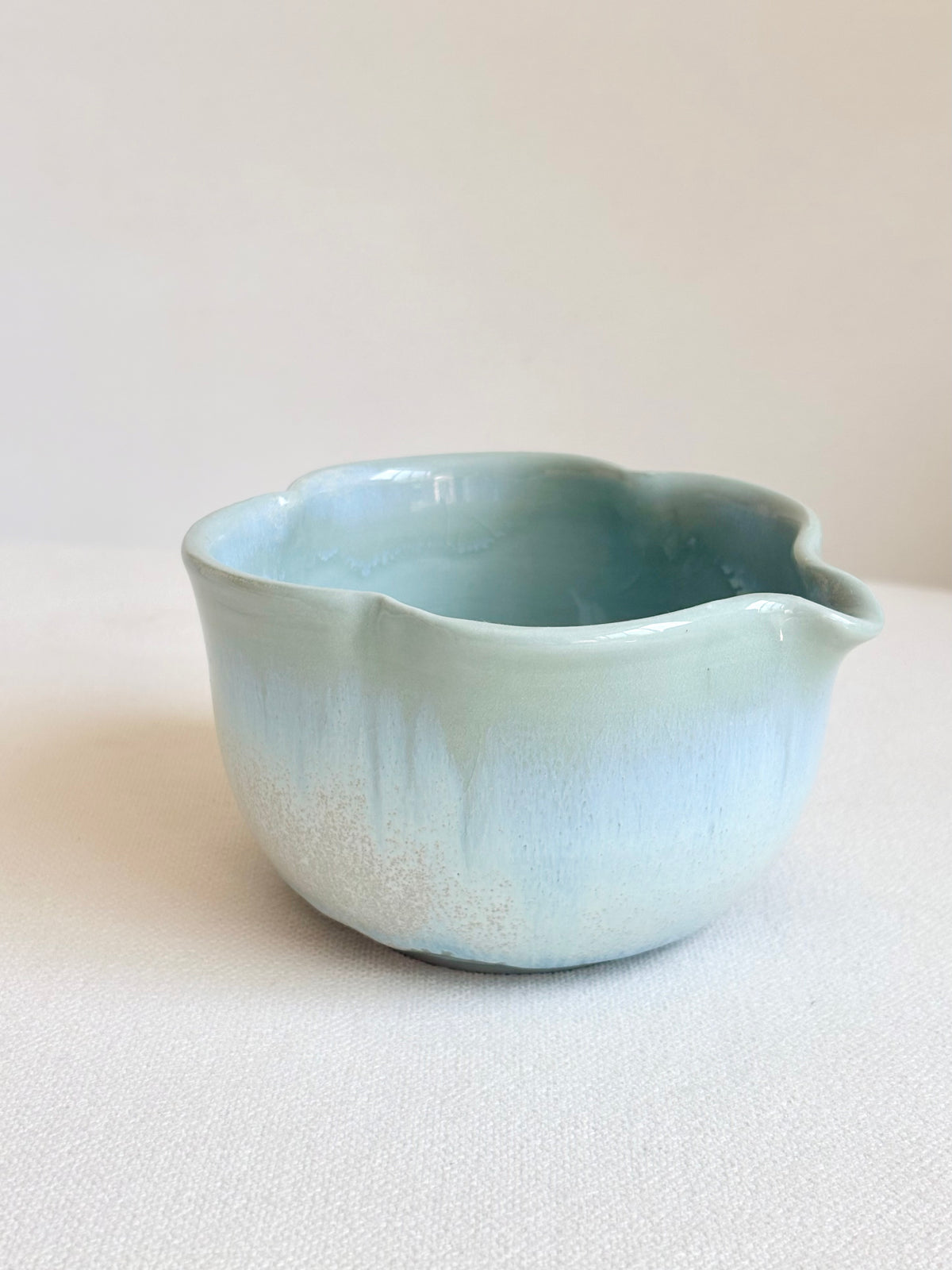 Sage Green Clover Porcelain Matcha Bowl - available on 6/20