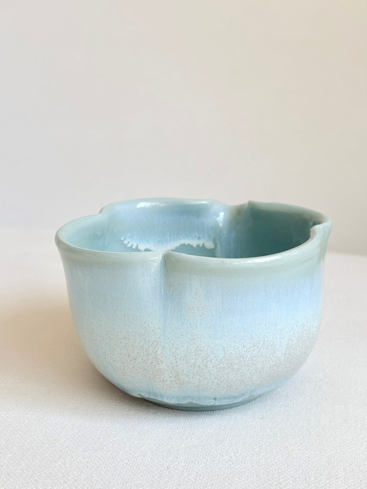 Sage Green Clover Porcelain Matcha Bowl - available on 6/20