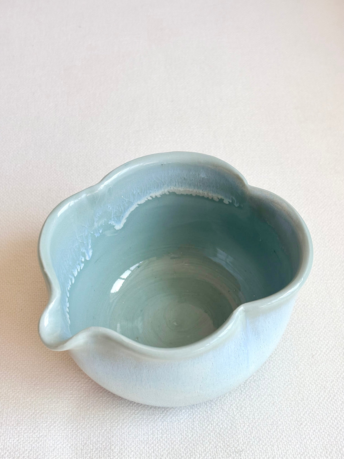 Sage Green Clover Porcelain Matcha Bowl - available on 6/20