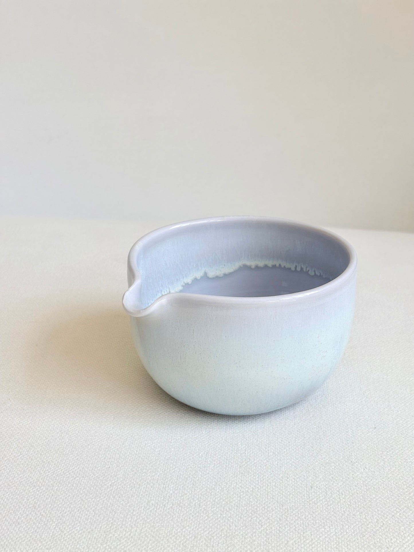 Lavender Matcha Bowl with Opalescent Glaze - available on 6/20