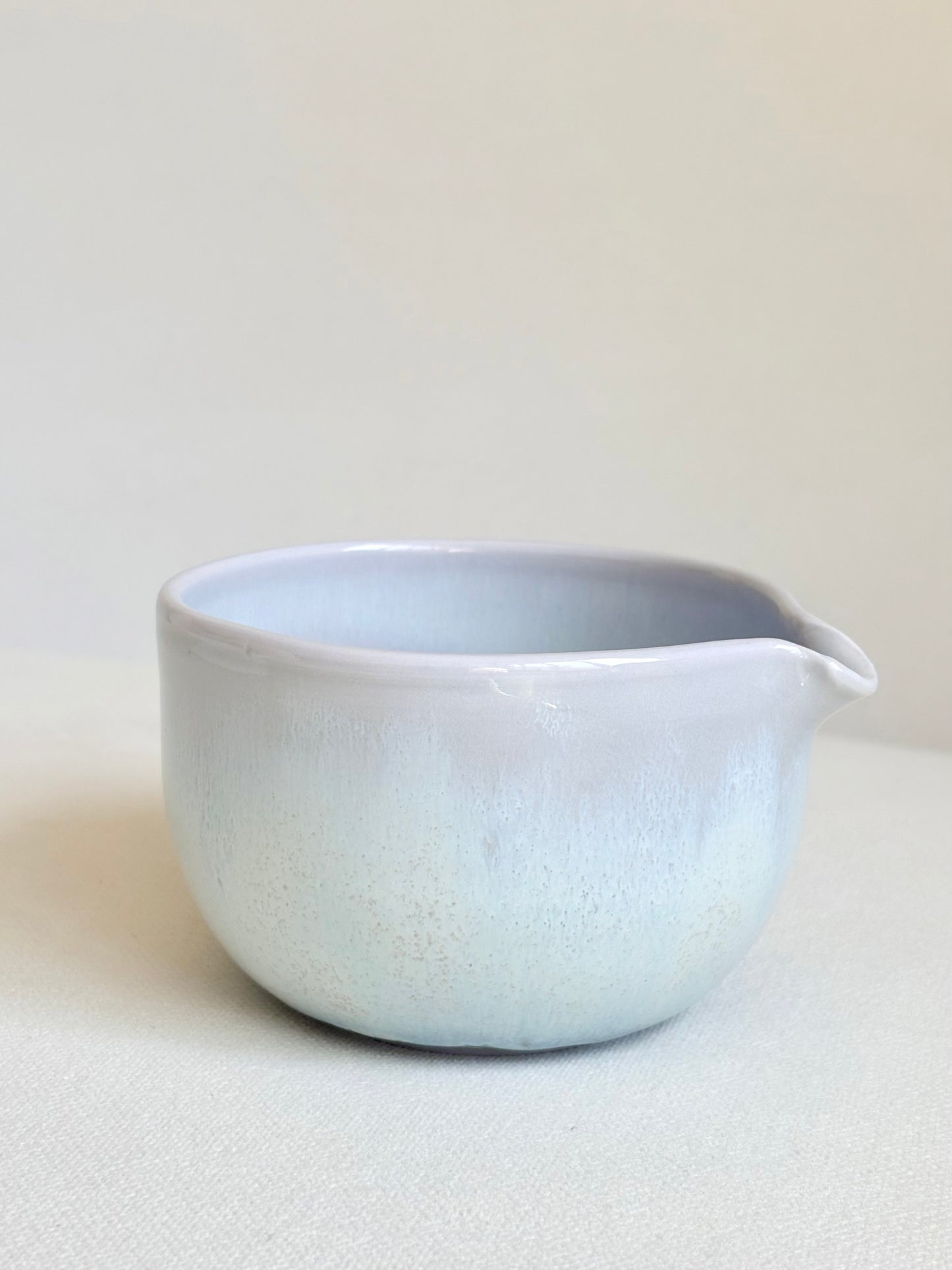 Lavender Matcha Bowl with Opalescent Glaze - available on 6/20