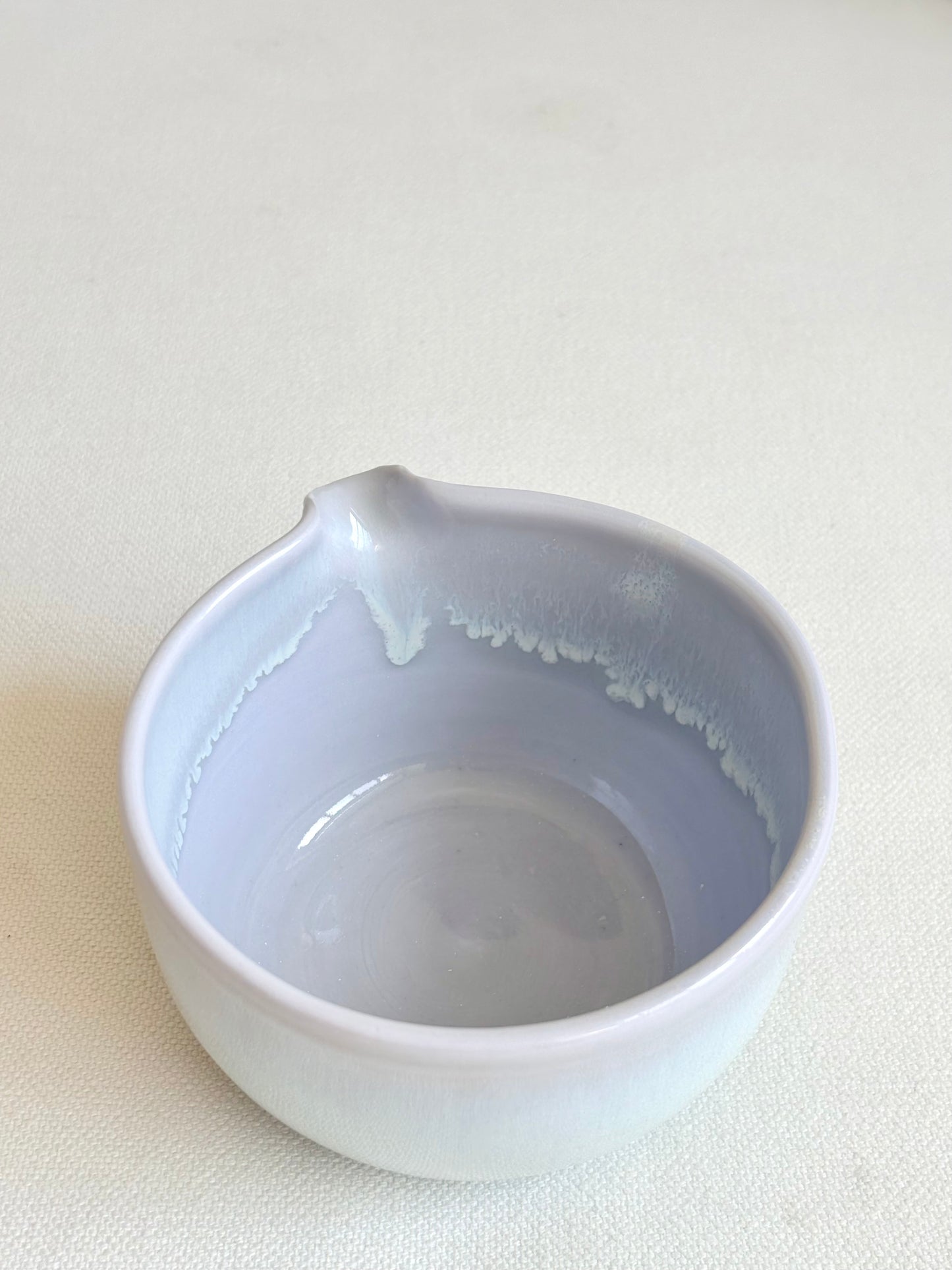 Lavender Matcha Bowl with Opalescent Glaze - available on 6/20