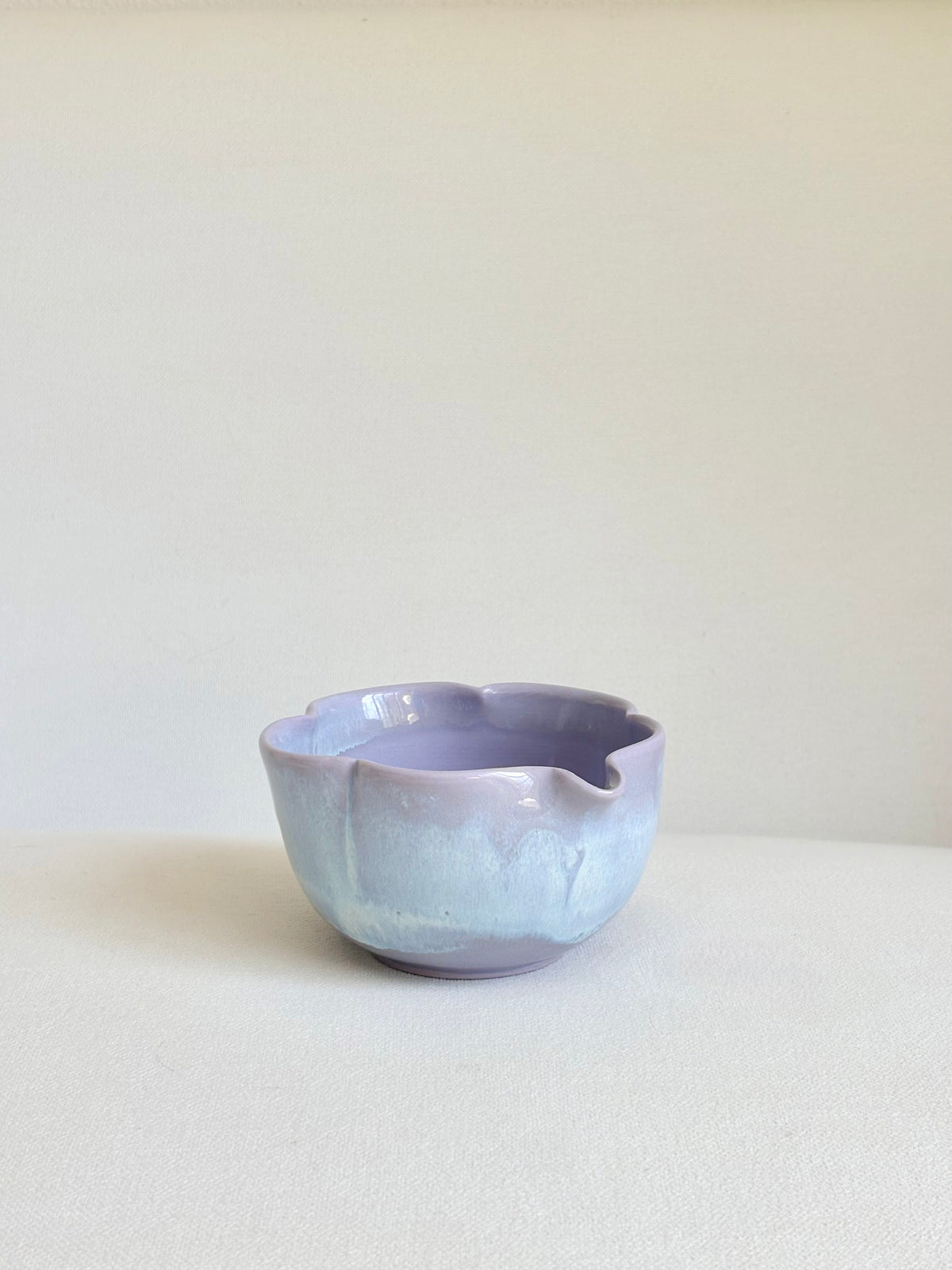 Lavender Blossom 5 Petal Matcha Bowl 1 - available on 6/20