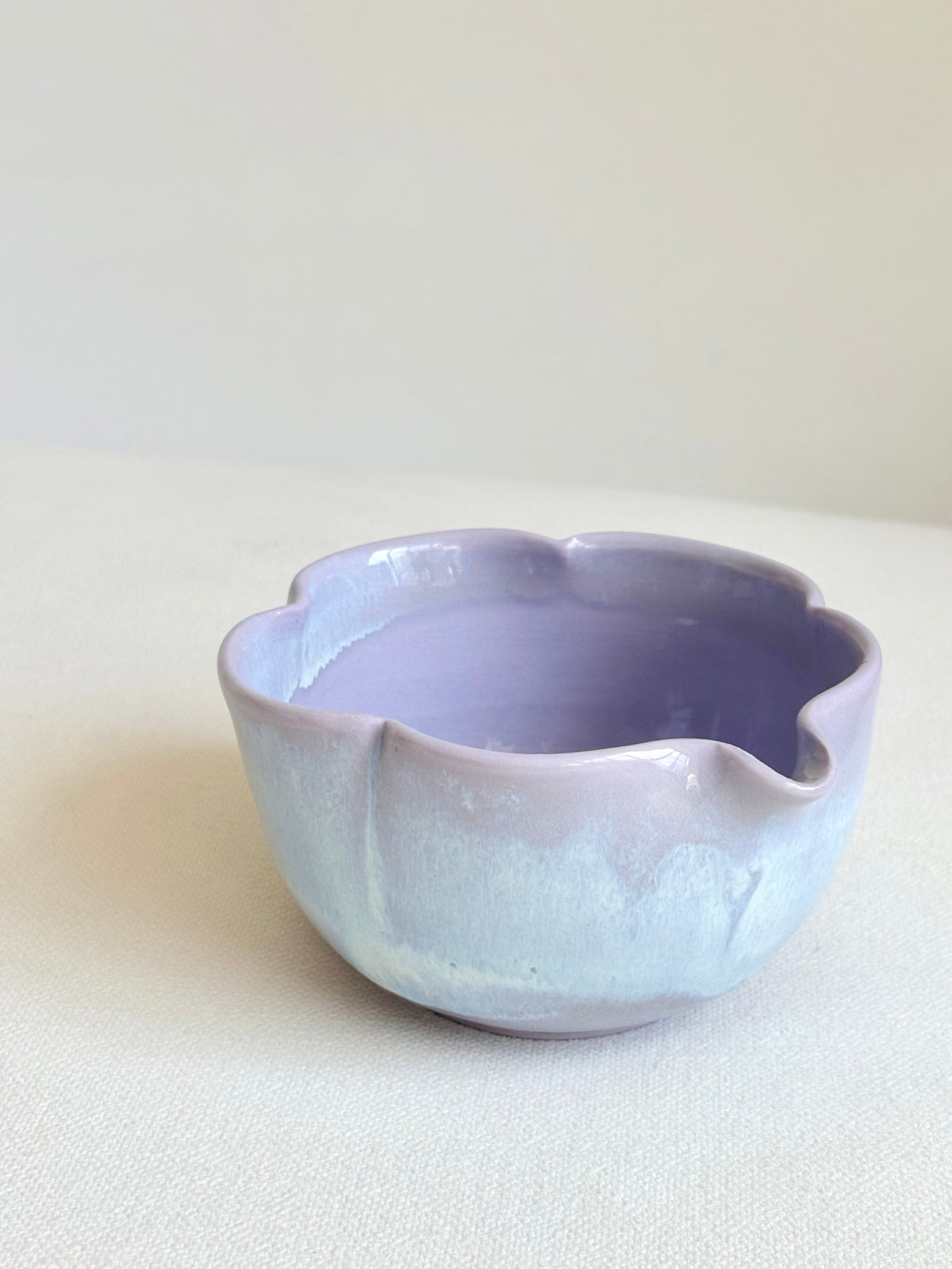 Lavender Blossom 5 Petal Matcha Bowl 1 - available on 6/20