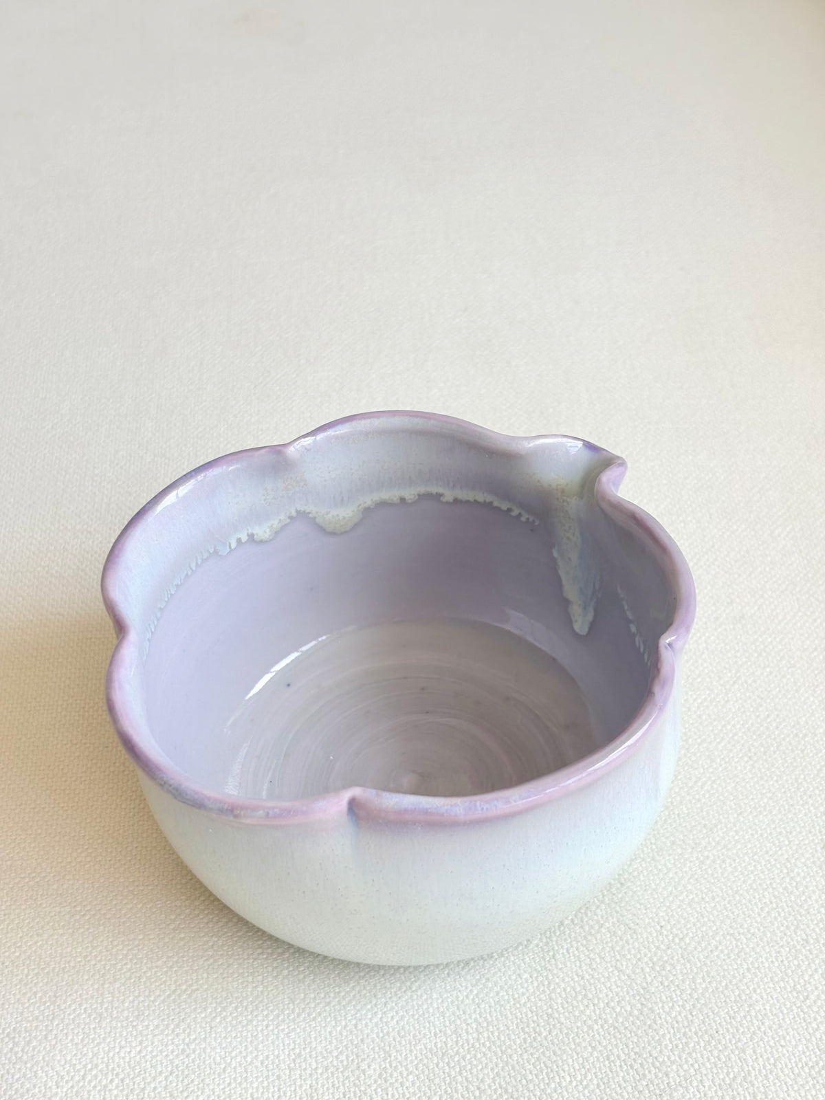 Lavender Blossom 5 Petal Matcha Bowl 2 - available on 6/20