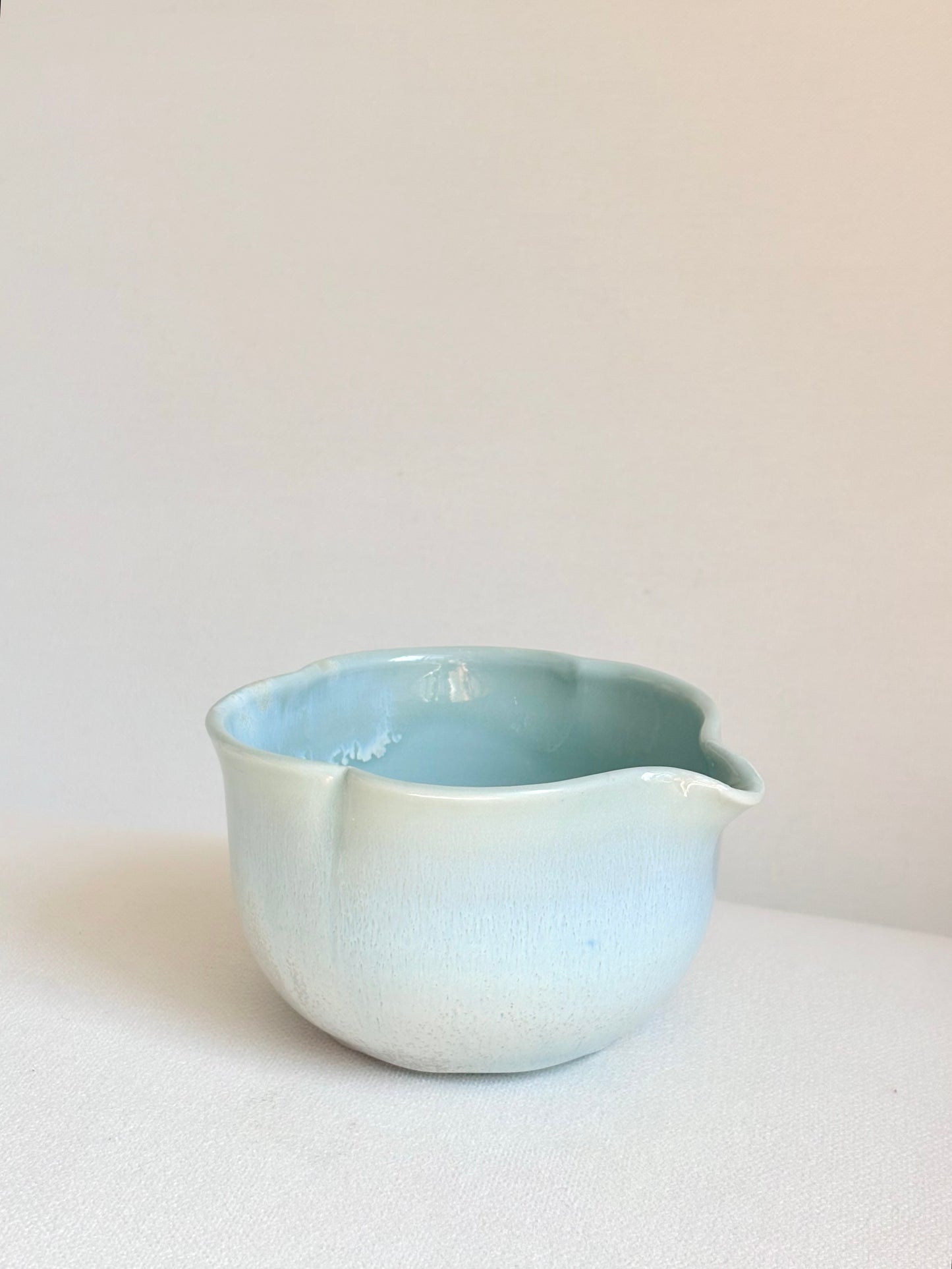 Sage Green Clover Porcelain Matcha Bowl 2- available on 6/20