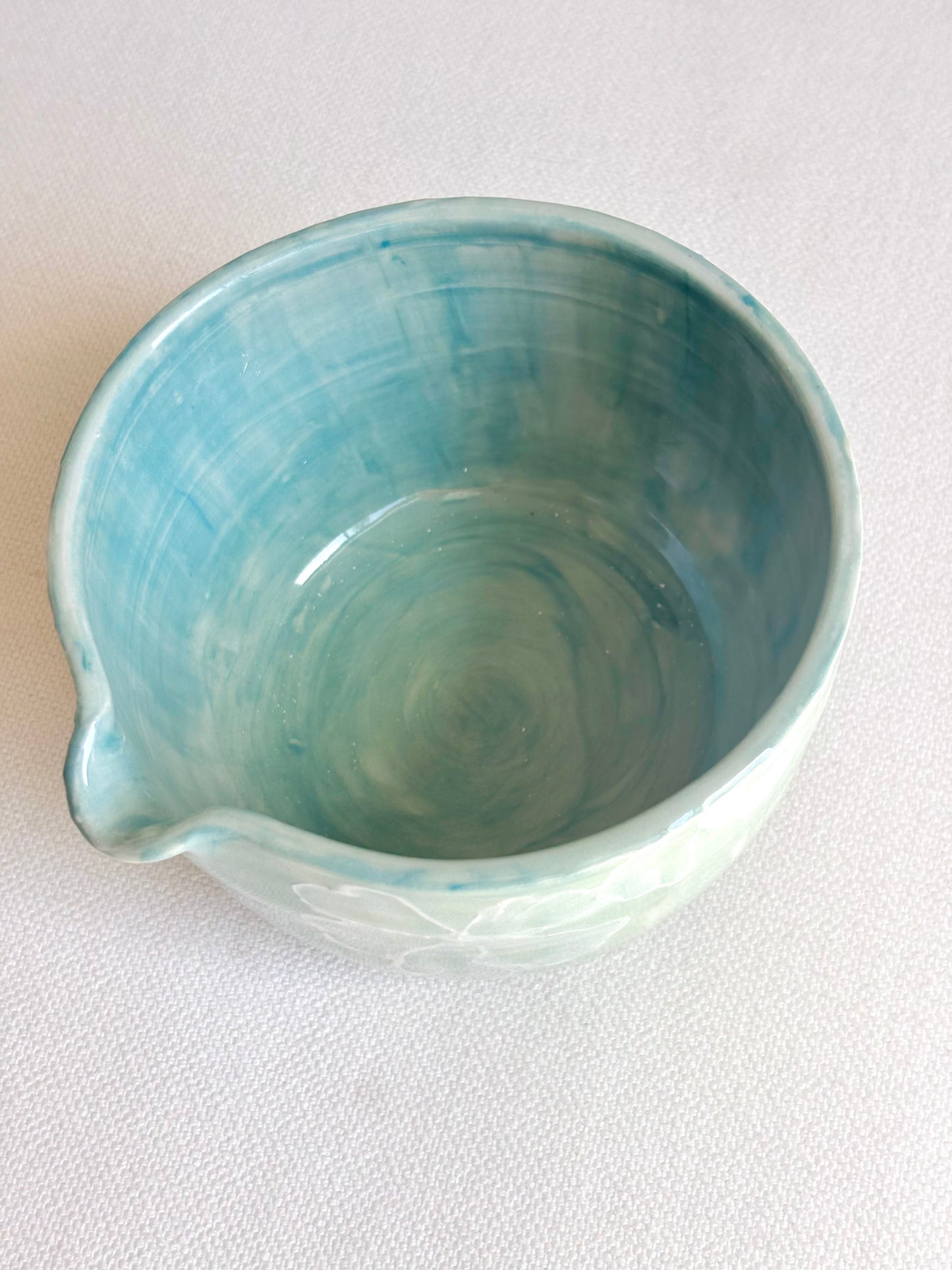 Green Watercolor Hellebore Matcha Bowl - available on 6/20