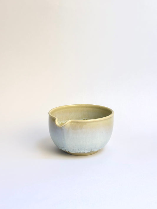 Yellow Matcha Bowl with Opalescent Glaze 2 - available on 10/4