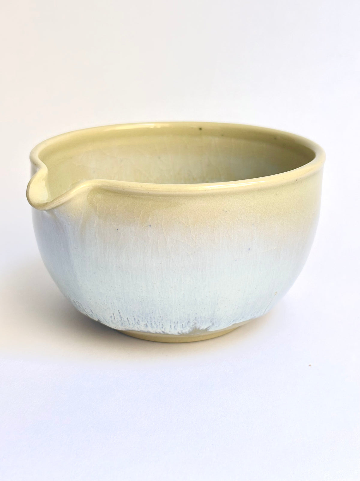 Yellow Matcha Bowl with Opalescent Glaze 2 - available on 10/4