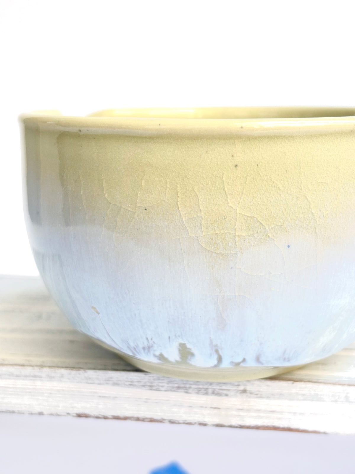 Yellow Matcha Bowl with Opalescent Glaze 2 - available on 10/4