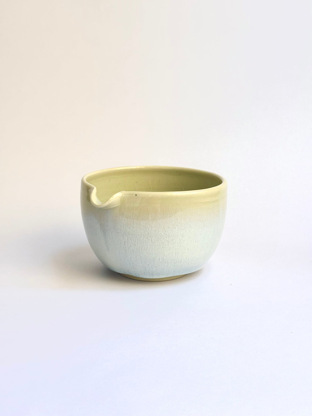 Yellow Matcha Bowl with Opalescent Glaze 1 - available on 10/4