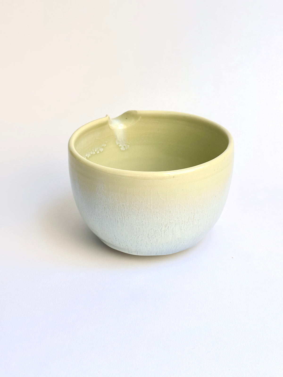 Yellow Matcha Bowl with Opalescent Glaze 1 - available on 10/4