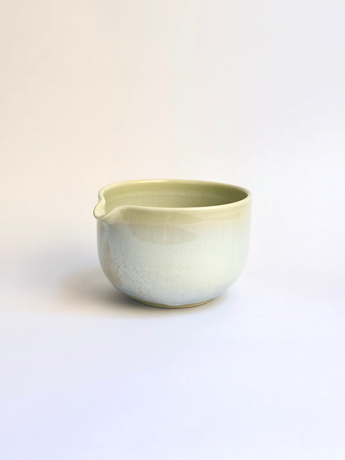 Yellow Matcha Bowl with Opalescent Glaze, large - available on 10/4