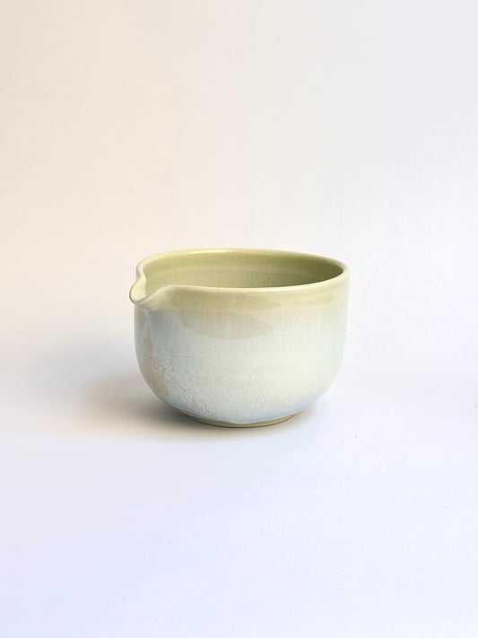 Yellow Matcha Bowl with Opalescent Glaze, large - available on 10/4