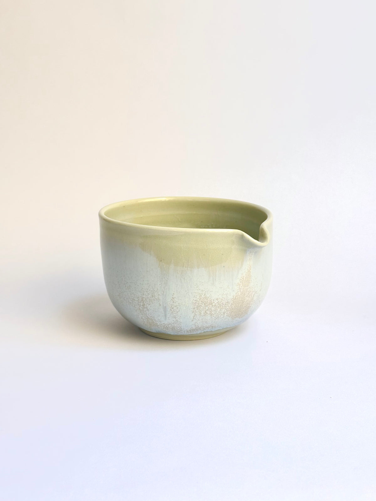 Yellow Matcha Bowl with Opalescent Glaze, large - available on 10/4