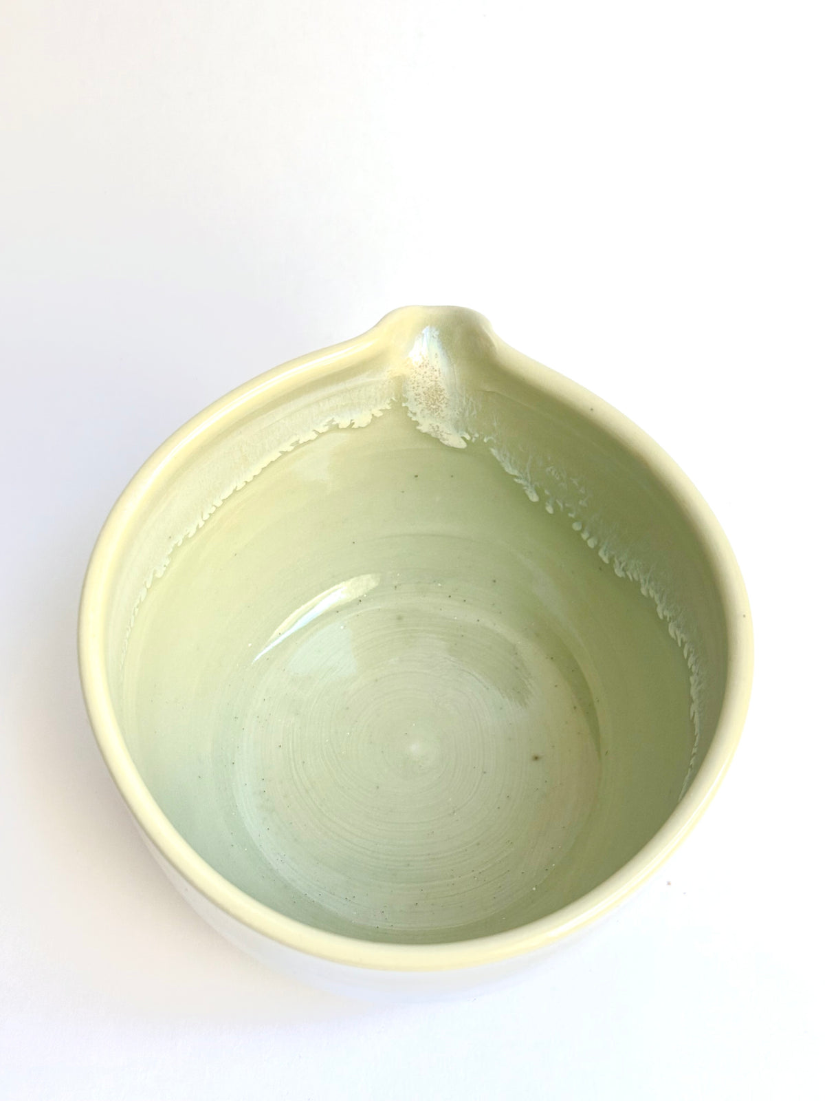 Yellow Matcha Bowl with Opalescent Glaze, large - available on 10/4