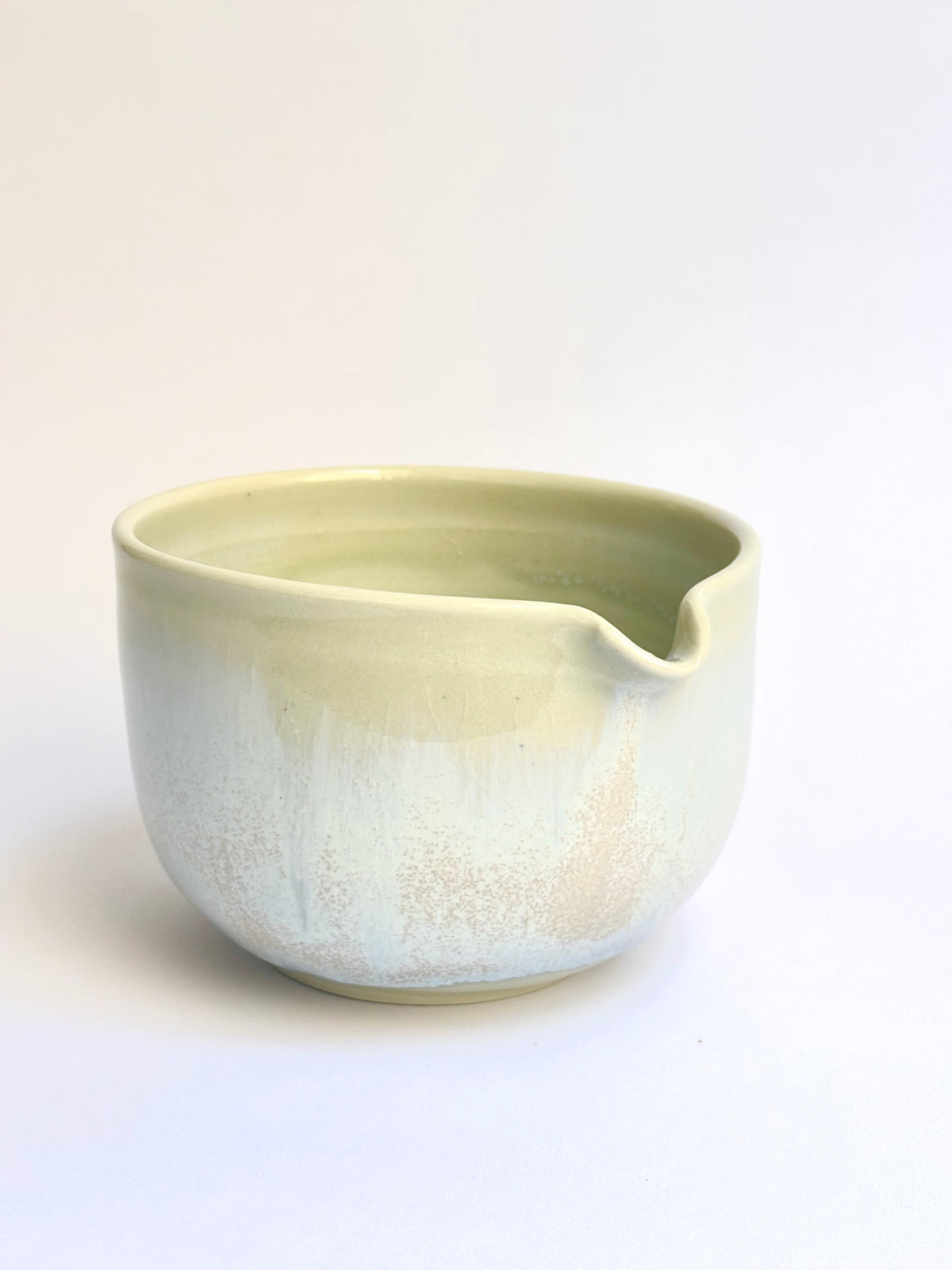 Yellow Matcha Bowl with Opalescent Glaze, large - available on 10/4