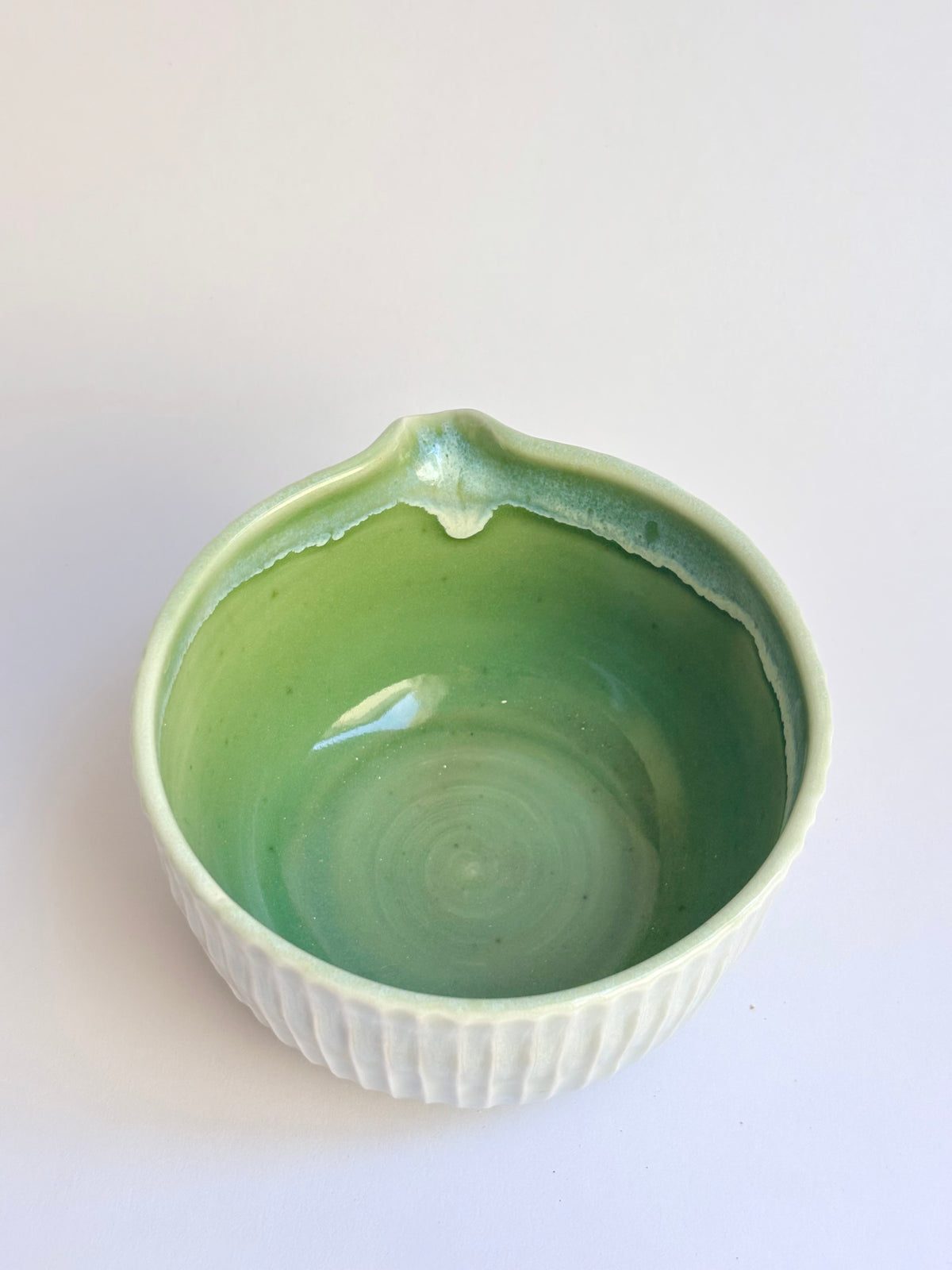 Fluted Porcelain Matcha Bowl - available on 10/4