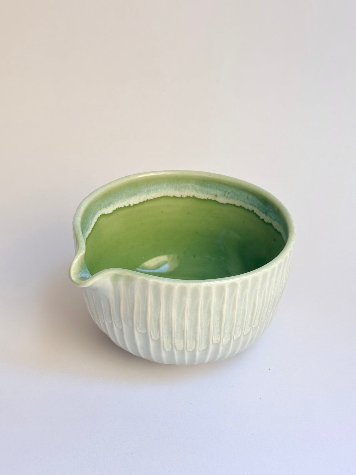 Fluted Porcelain Matcha Bowl - available on 10/4