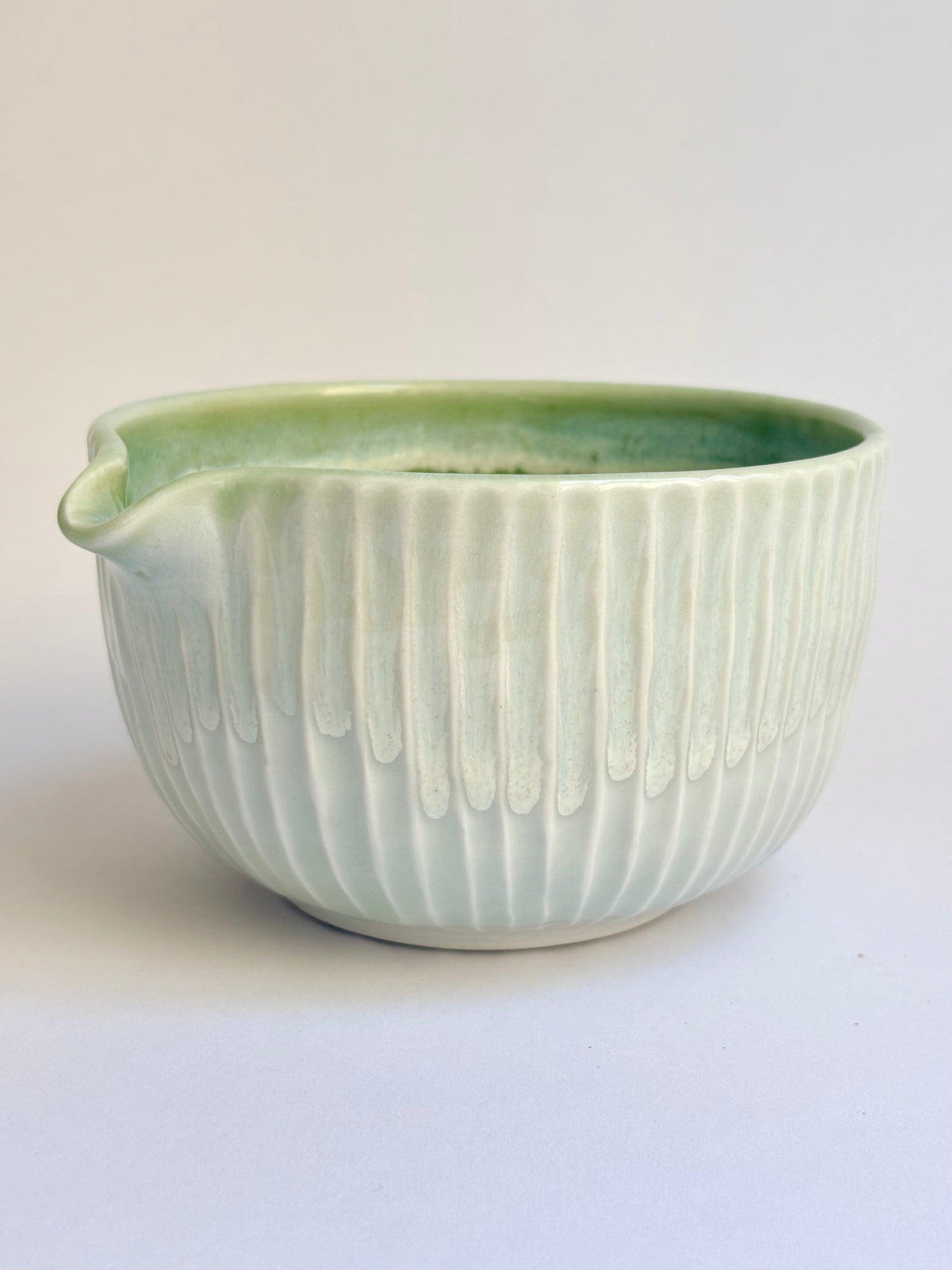 Fluted Porcelain Matcha Bowl - available on 10/4