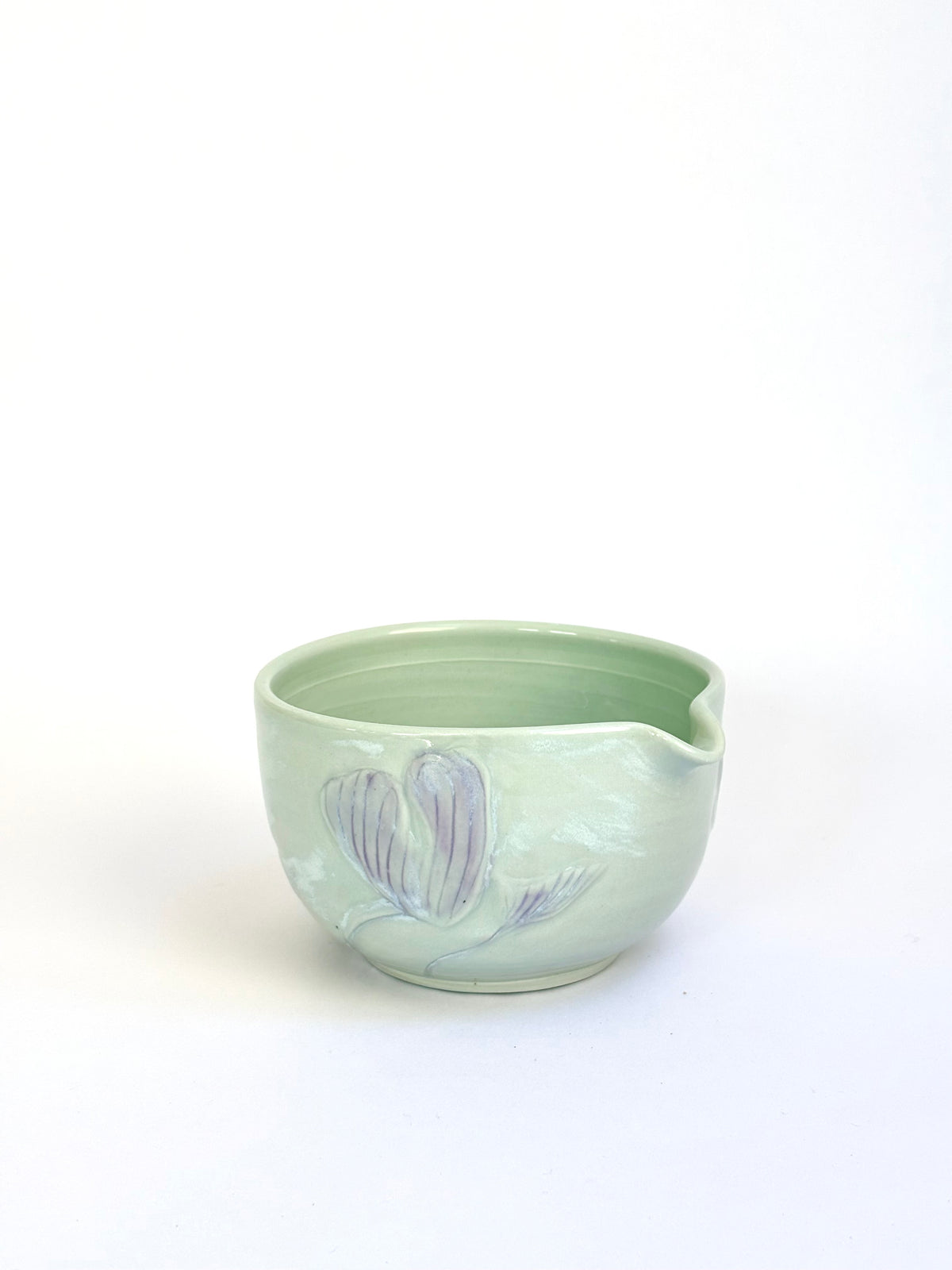 Waterlily Hand Carved Matcha Bowl - available on 10/4