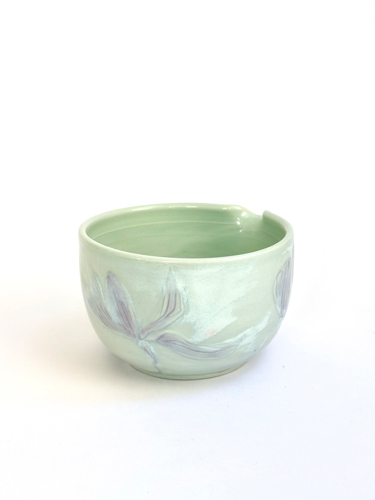Waterlily Hand Carved Matcha Bowl - available on 10/4