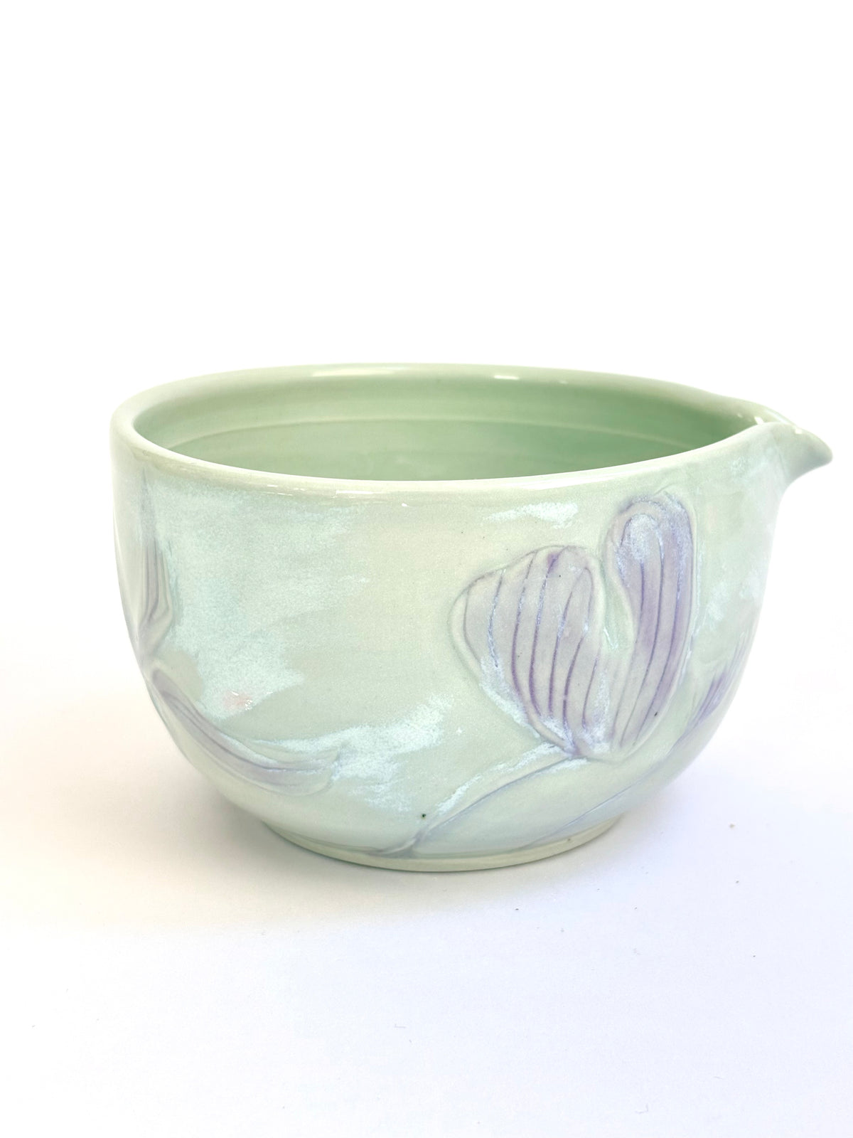 Waterlily Hand Carved Matcha Bowl - available on 10/4