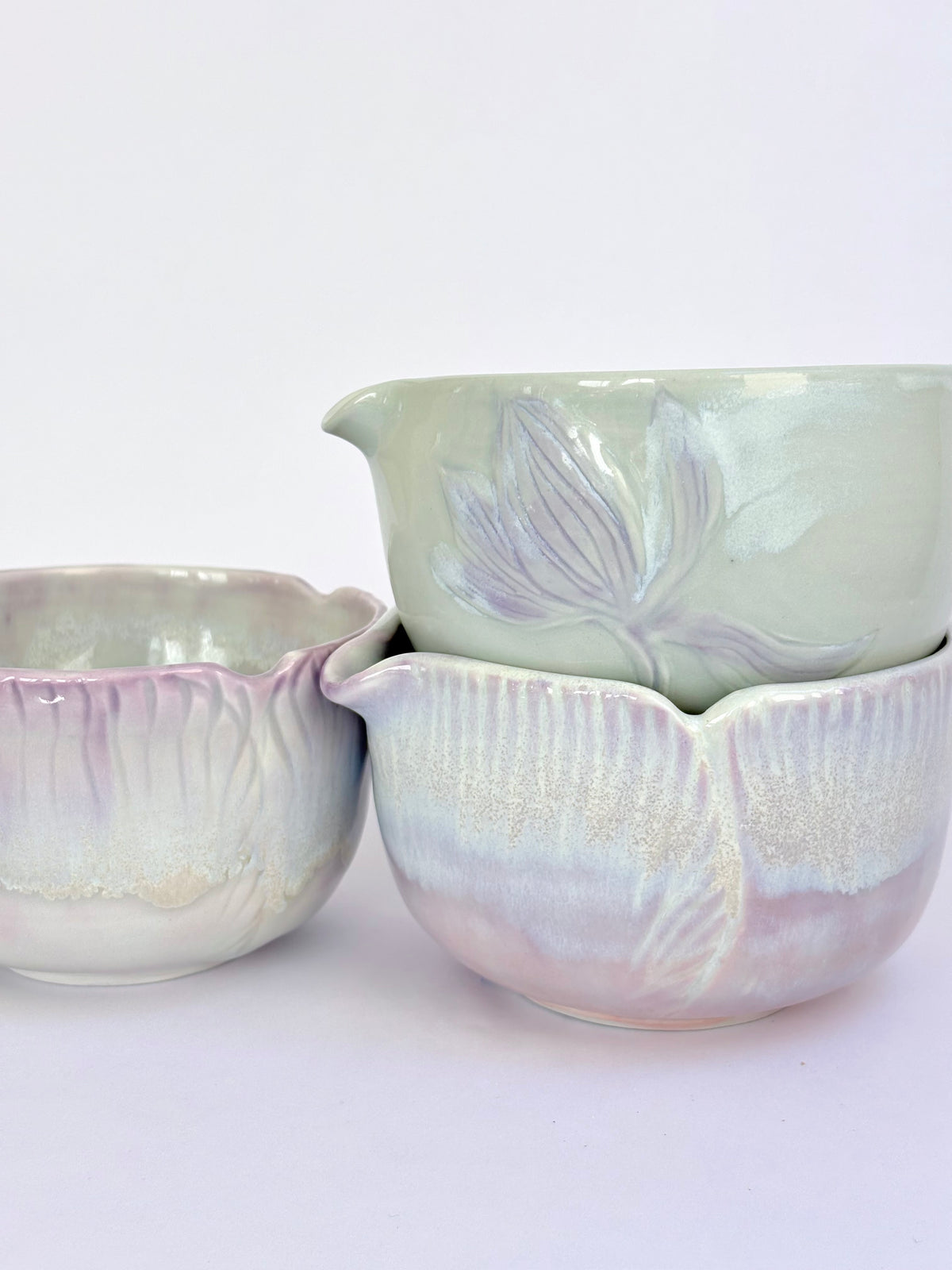 Lilac Tulip Matcha Bowl, large - Avaliable on 10/4